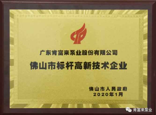乐投体育-乐投(中国)一站式服务平台喜获“佛山市标杆高新技术企业”称号